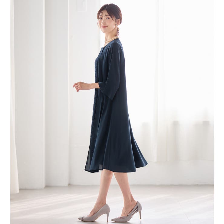 レース切替アンサンブル風ワンピース | alotta | 詳細画像20 