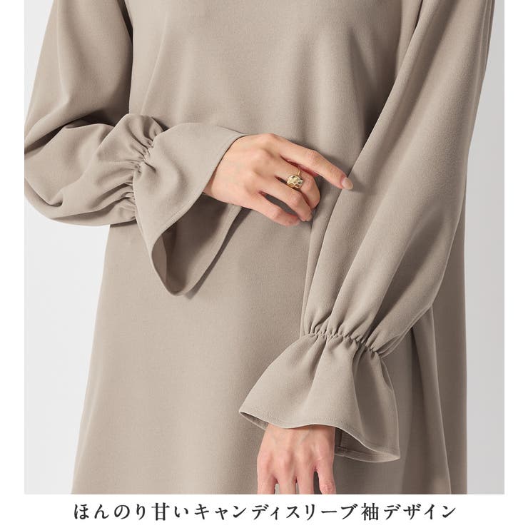 キャンディースリーブチュニックワンピース | alotta | 詳細画像8 