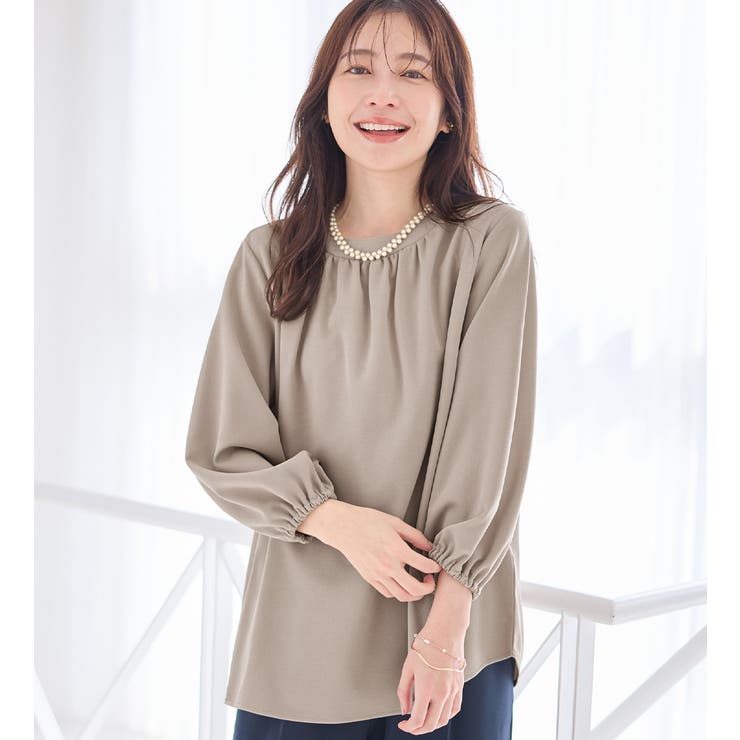 らくキレイストレッチギャザーブラウス   | Viola e Viola | 詳細画像12 