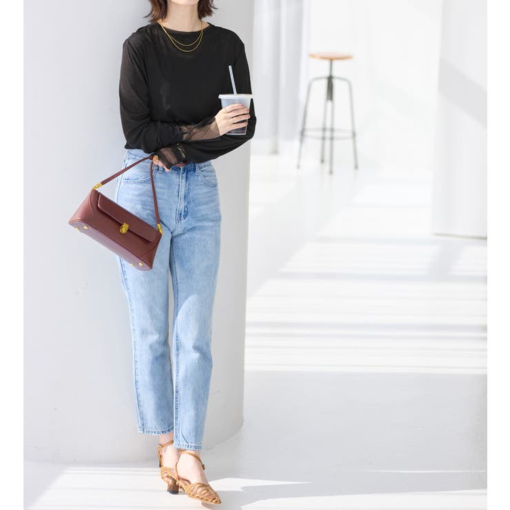 程よい透け感大人シアー素材切替トップス  | Viola e Viola | 詳細画像11 