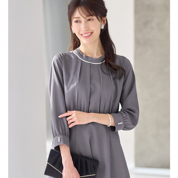 上品光沢フレアーワンピース        | alotta | 詳細画像19 