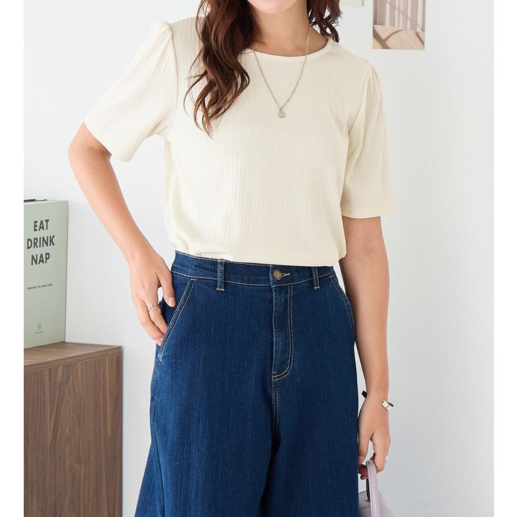 ひんやりランダムテレコリブＴシャツ | alotta | 詳細画像14 