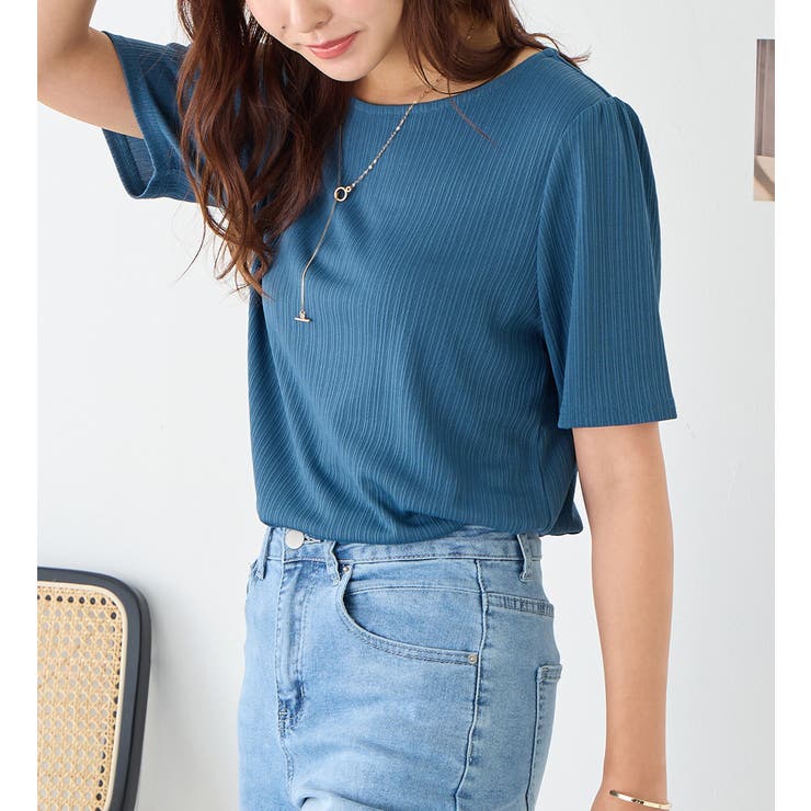 ひんやりランダムテレコリブＴシャツ | alotta | 詳細画像8 