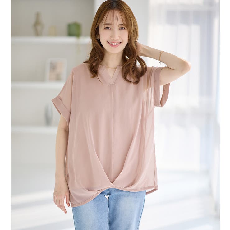 裾タックふんわりブラウス | alotta | 詳細画像12 