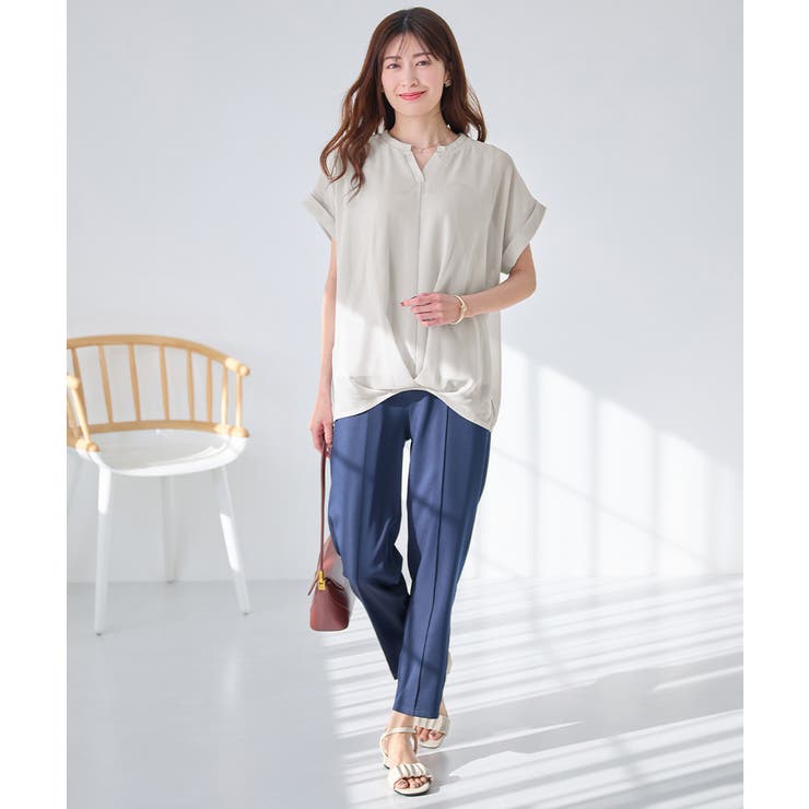 裾タックふんわりブラウス | alotta | 詳細画像15 