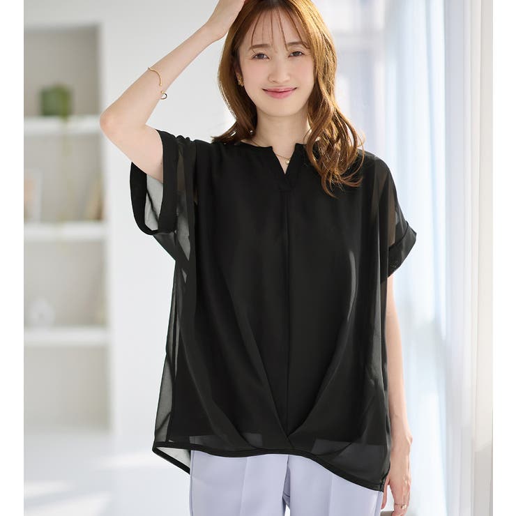 裾タックふんわりブラウス | alotta | 詳細画像25 