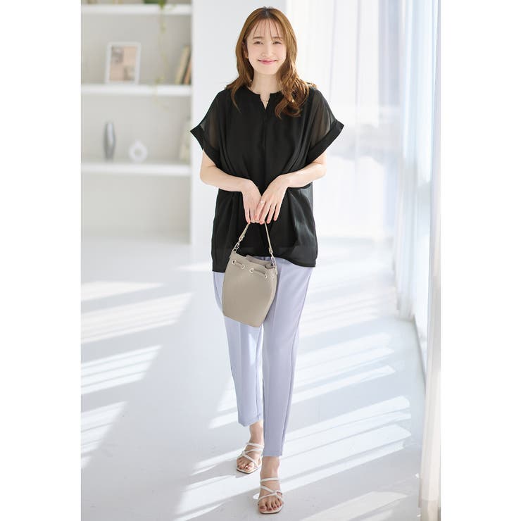 裾タックふんわりブラウス | alotta | 詳細画像26 