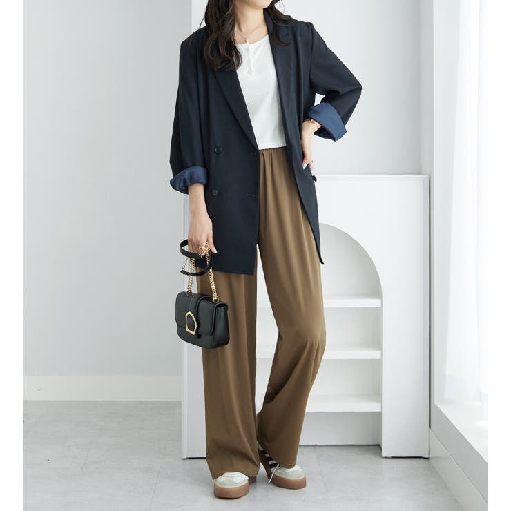 さらテロ楽ちんストレートパンツ（レギュラ | Viola e Viola | 詳細画像15 