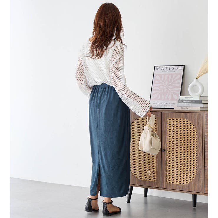 丈切れる！楽ちんジャカードナロースカート | Viola e Viola | 詳細画像17 