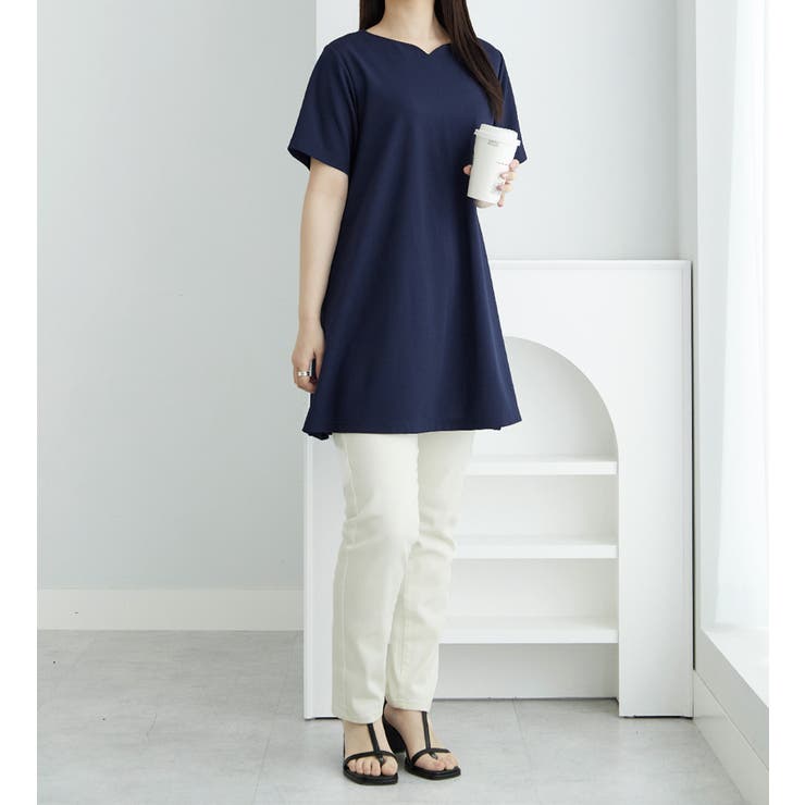 ロングフレアーＴシャツチュニック | alotta | 詳細画像10 