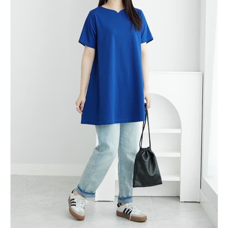 ロングフレアーＴシャツチュニック[品番：ATTW0007555]｜alotta（アロッタ）のレディースファッション 通販｜SHOPLIST（ショップリスト）