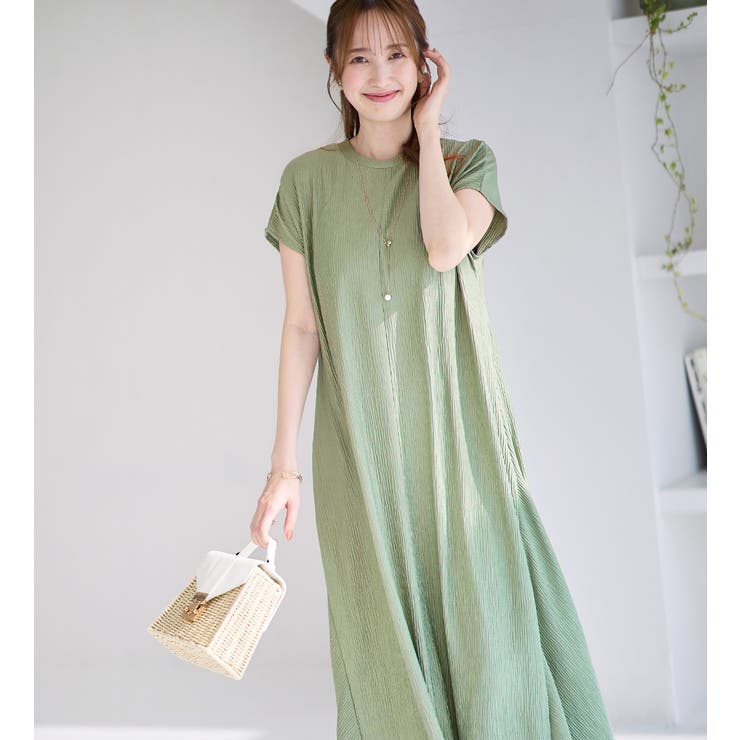 フレンチスリーブフレアーワンピース | alotta | 詳細画像28 