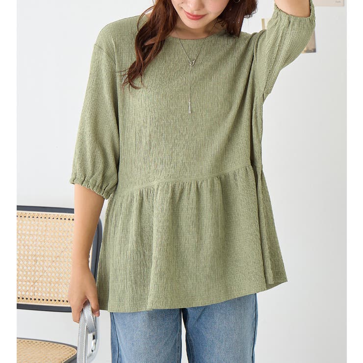 ジャカードペプラムトップス | Viola e Viola | 詳細画像4 