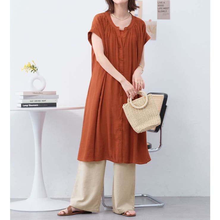 麻調ゆるワイドパンツ | Viola e Viola | 詳細画像10 