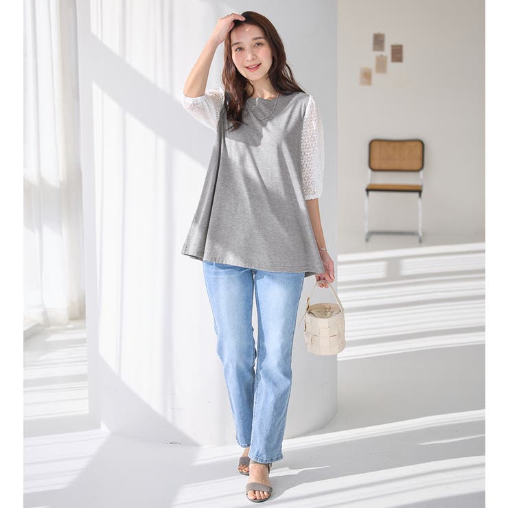 袖レース切替えチュニック | Viola e Viola | 詳細画像8 