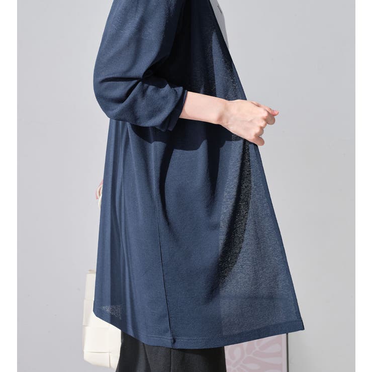 【選べる丈】ひんやりこなれカーデ（ロング） | Viola e Viola | 詳細画像9 