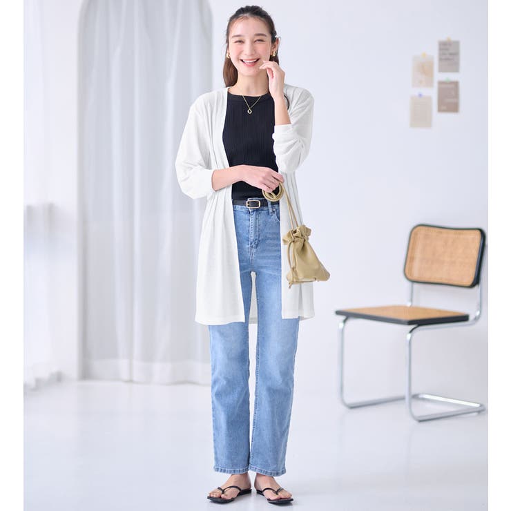 【選べる丈】ひんやりこなれカーデ（ロング） | Viola e Viola | 詳細画像14 