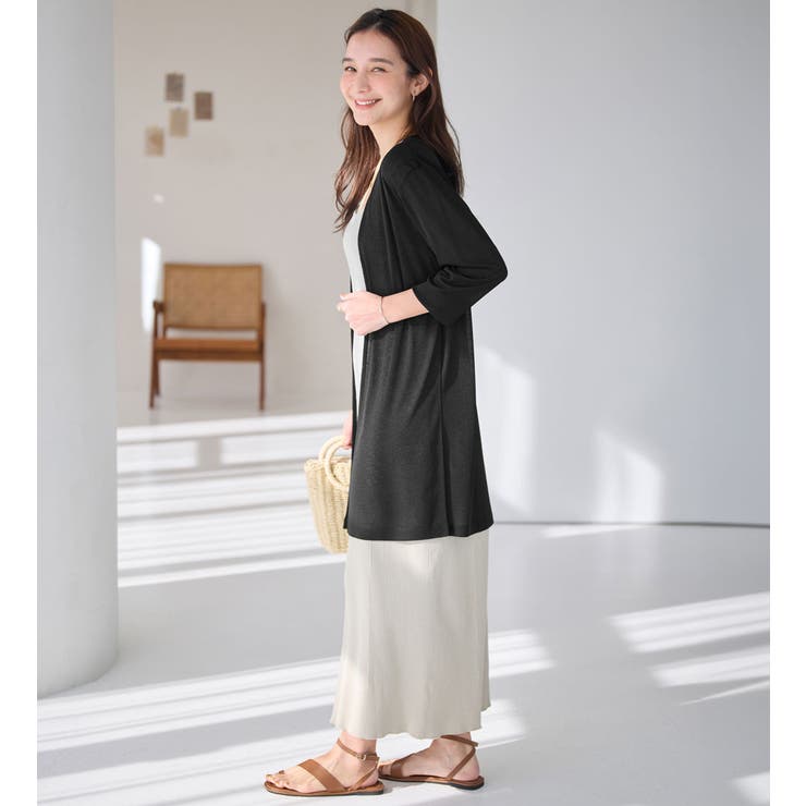 【選べる丈】ひんやりこなれカーデ（ロング） | Viola e Viola | 詳細画像22 