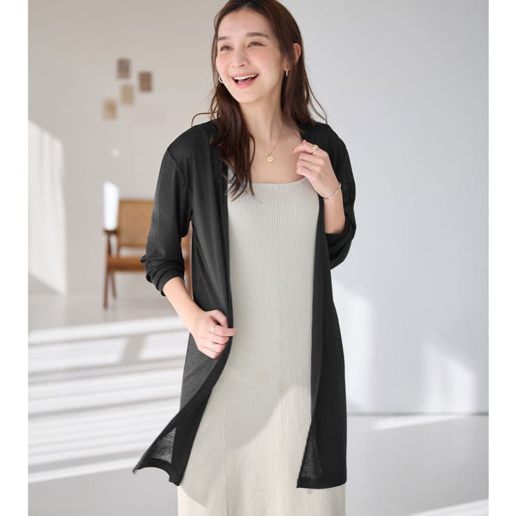 【選べる丈】ひんやりこなれカーデ（ロング） | Viola e Viola | 詳細画像23 