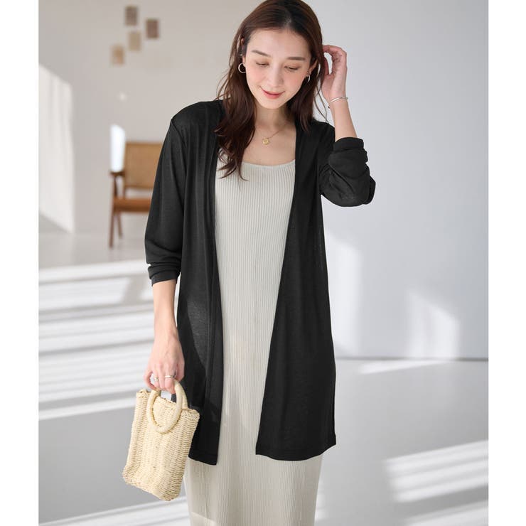 【選べる丈】ひんやりこなれカーデ（ロング） | Viola e Viola | 詳細画像24 