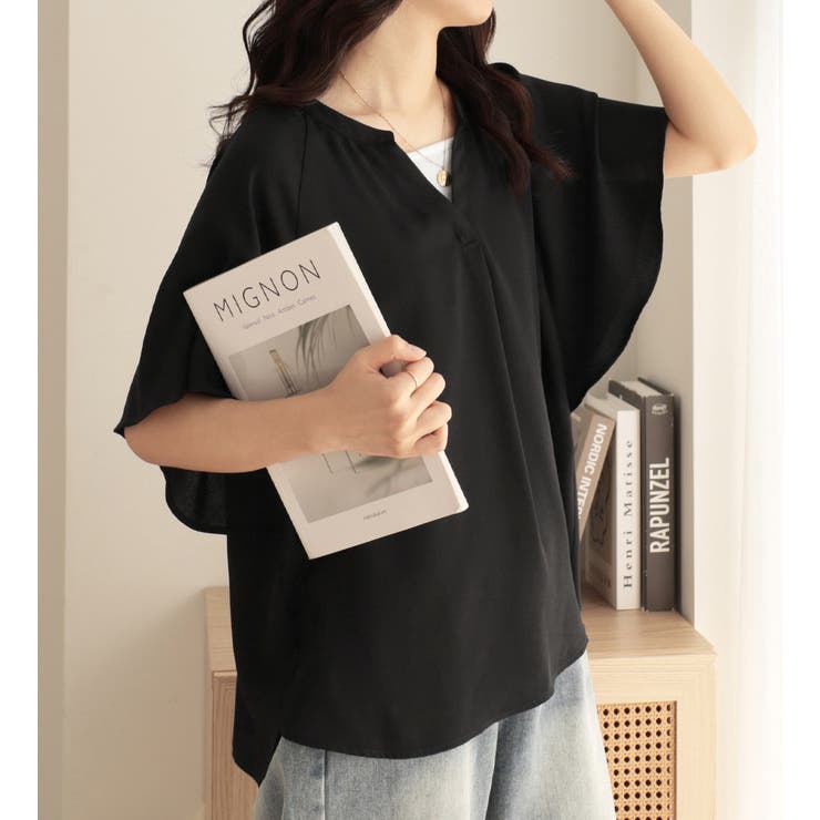 【接触冷感】さらさらＥＡＳＹフレアスリーブブラウス | Viola e Viola | 詳細画像19 