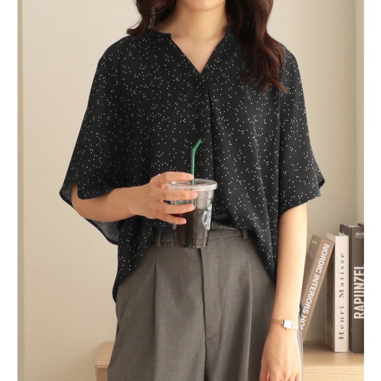 【接触冷感】さらさらＥＡＳＹフレアスリーブブラウス | Viola e Viola | 詳細画像5 