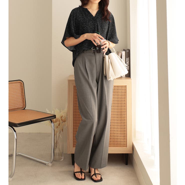 【接触冷感】さらさらＥＡＳＹフレアスリーブブラウス | Viola e Viola | 詳細画像9 