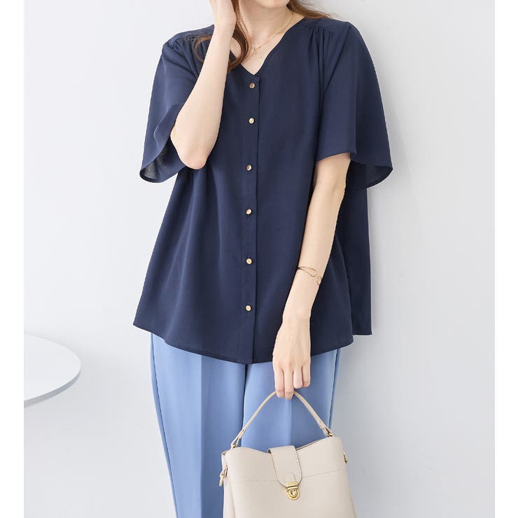 前後２ＷＡＹフレアー袖ブラウス | alotta | 詳細画像11 