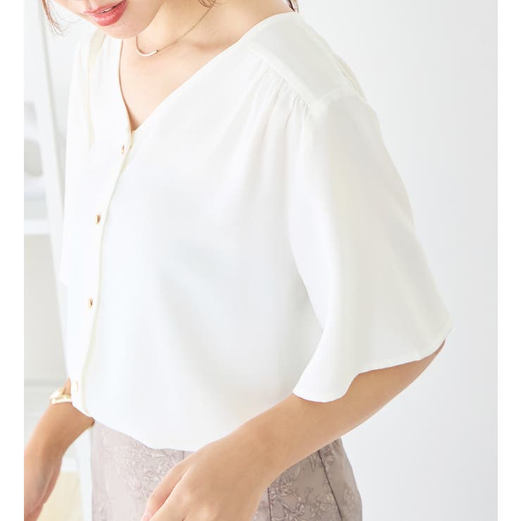 前後２ＷＡＹフレアー袖ブラウス | alotta | 詳細画像22 