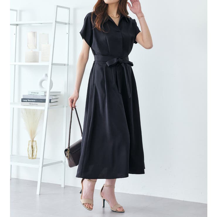 ベルト付ききれいめシャツワンピース | alotta | 詳細画像15 