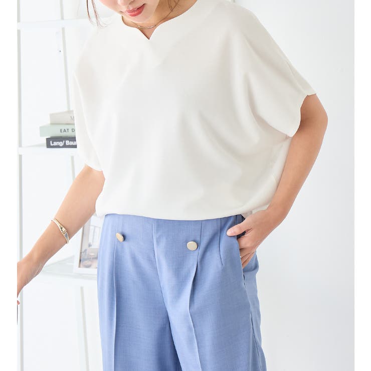 ドルマンスリーブきれいめカットソー | alotta | 詳細画像17 