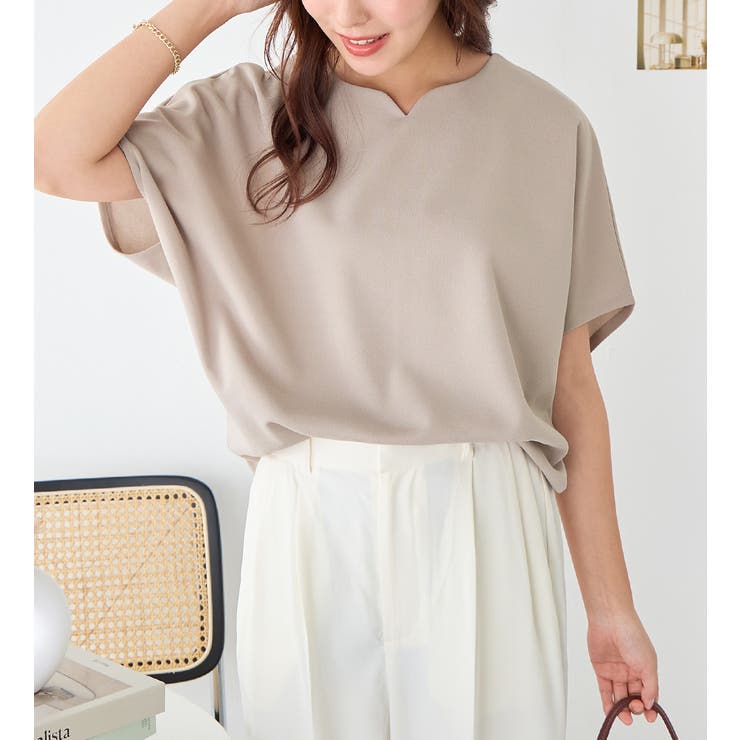 ドルマンスリーブきれいめカットソー | alotta | 詳細画像18 