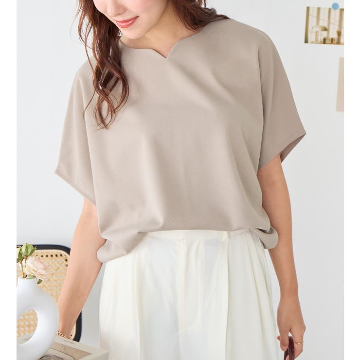 ドルマンスリーブきれいめカットソー | alotta | 詳細画像21 