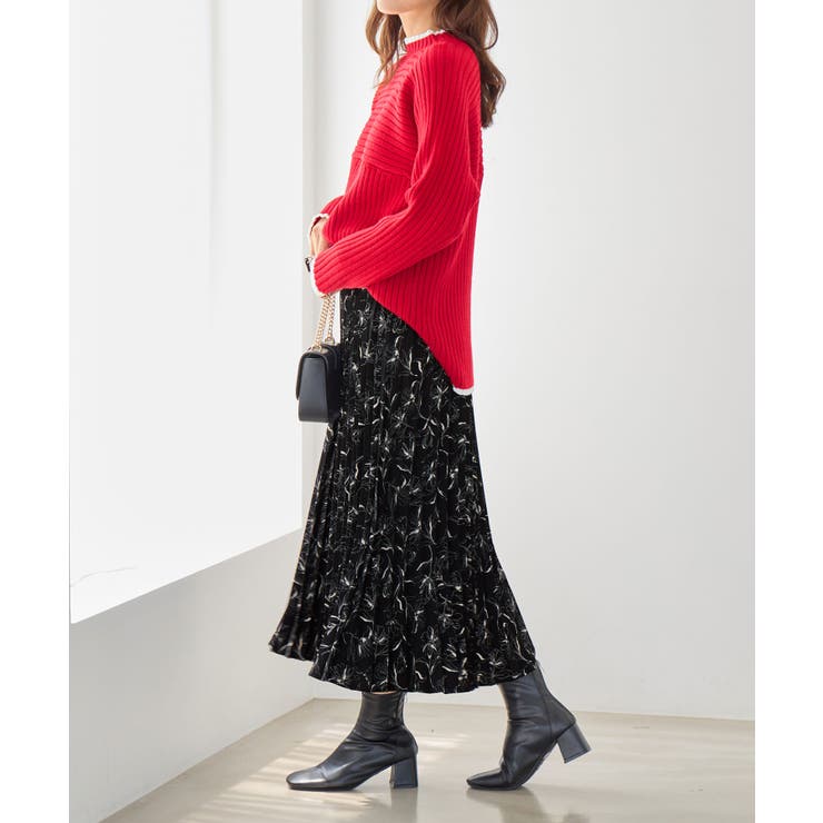 プリントプリーツスカート | alotta | 詳細画像3 