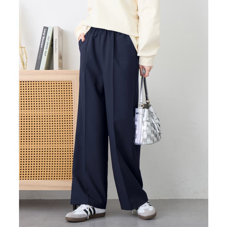 ウエストシャーリングとろみワイドパンツ | alotta | 詳細画像1 