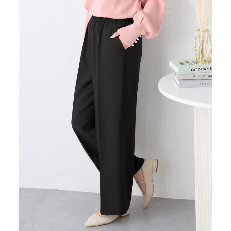 ウエストシャーリングとろみワイドパンツ | alotta | 詳細画像6 