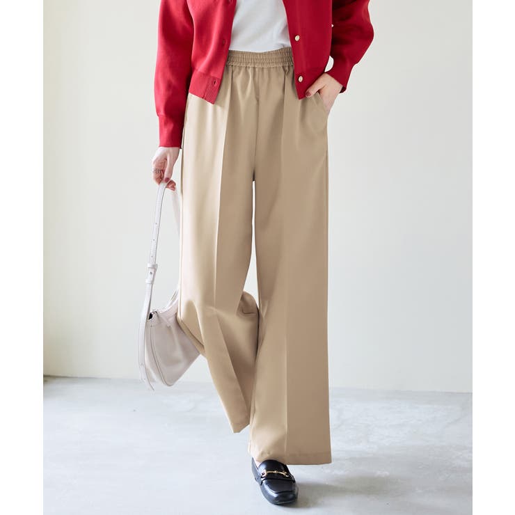 ウエストシャーリングとろみワイドパンツ | alotta | 詳細画像18 