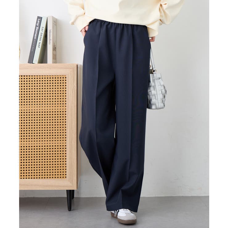 ウエストシャーリングとろみワイドパンツ | alotta | 詳細画像5 