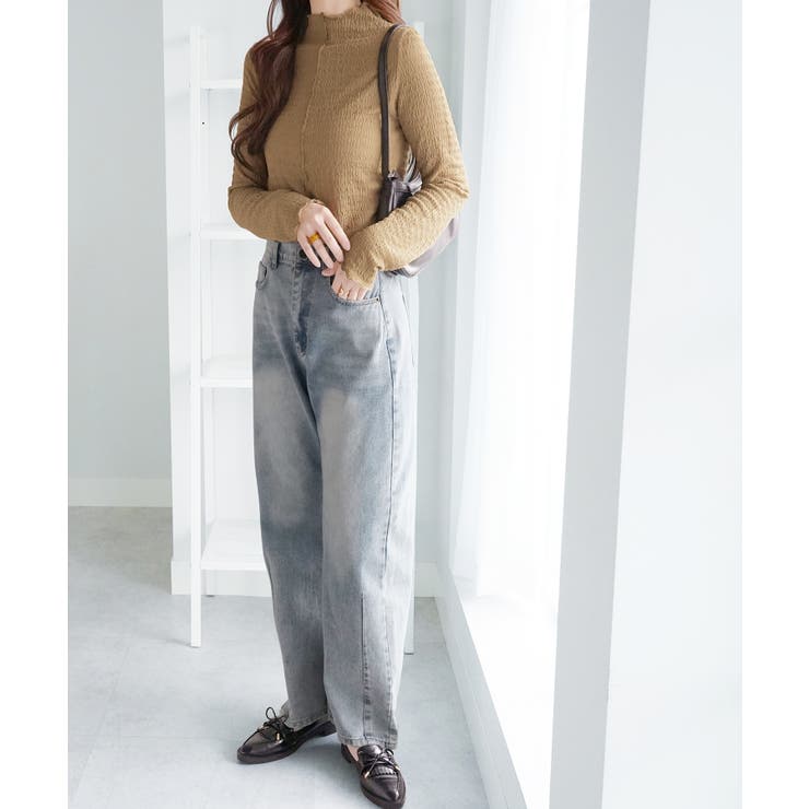 カットジャガードプチハイネックプルオーバ | alotta | 詳細画像7 