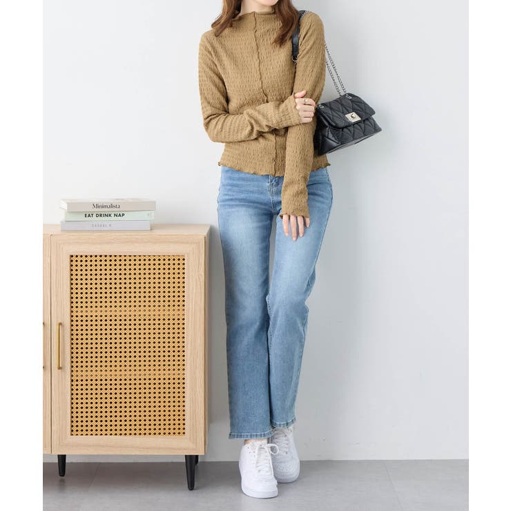 カットジャガードプチハイネックプルオーバ | alotta | 詳細画像8 