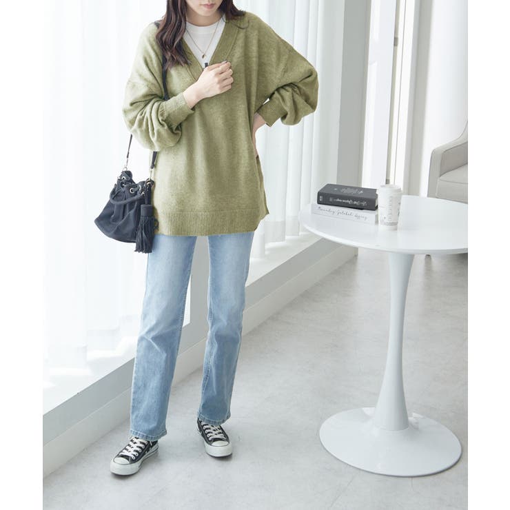 洗えるもちもち首回りすっきり見せＶネッ | Viola e Viola | 詳細画像25 