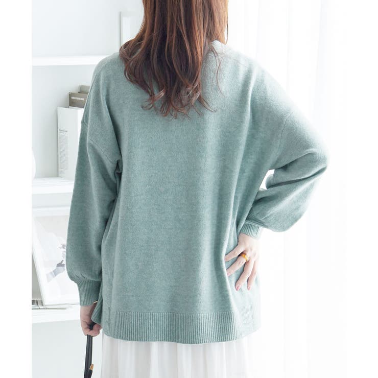 洗えるもちもち首回りすっきり見せＶネッ | Viola e Viola | 詳細画像6 