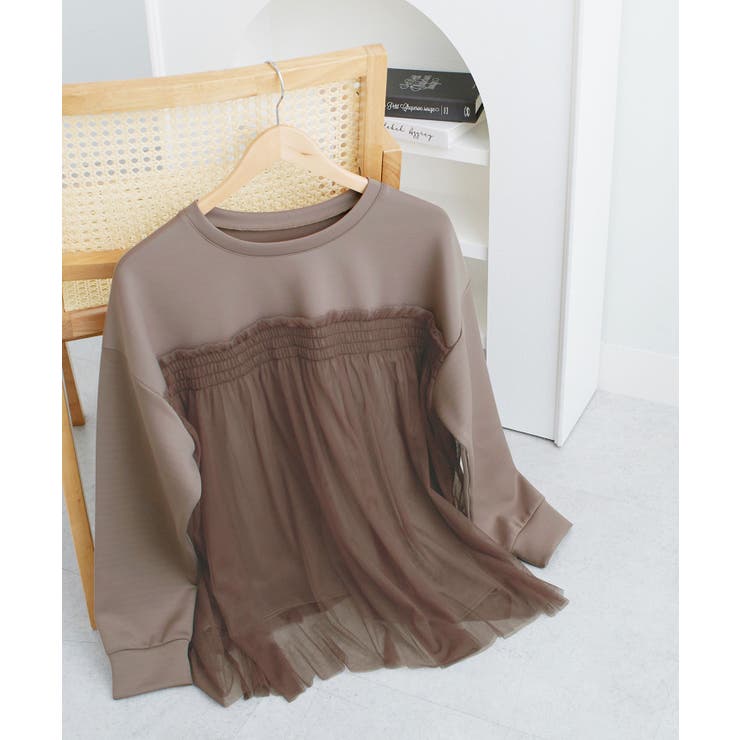 １枚着映えチュール重ねダンボールトップス | Viola e Viola | 詳細画像11 