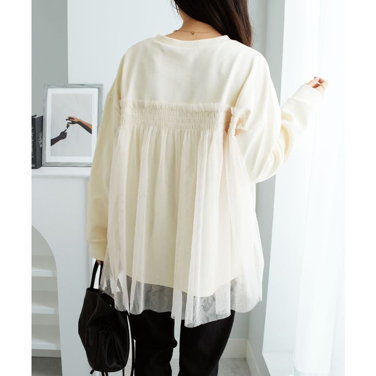 １枚着映えチュール重ねダンボールトップス | Viola e Viola | 詳細画像24 