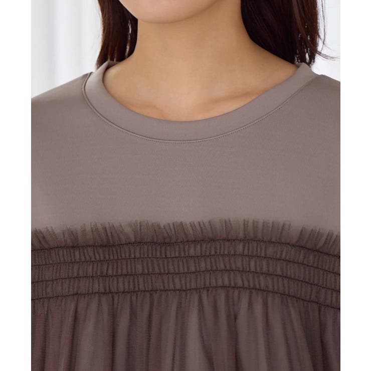 １枚着映えチュール重ねダンボールトップス | Viola e Viola | 詳細画像9 