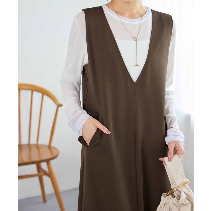 細見え深Ｖジャンパースカート | Viola e Viola | 詳細画像5 