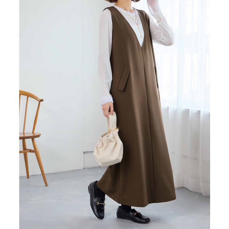 細見え深Ｖジャンパースカート | Viola e Viola | 詳細画像7 