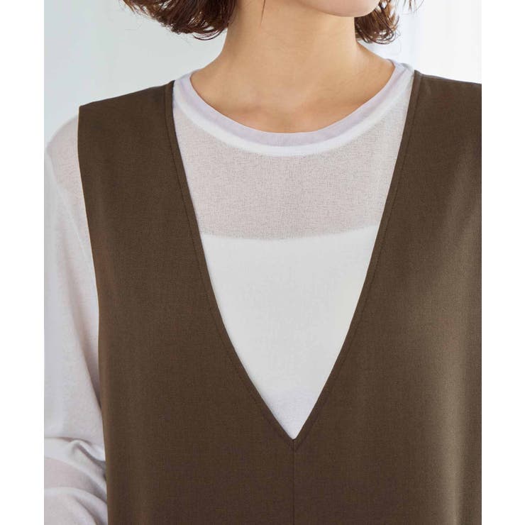 細見え深Ｖジャンパースカート | Viola e Viola | 詳細画像13 