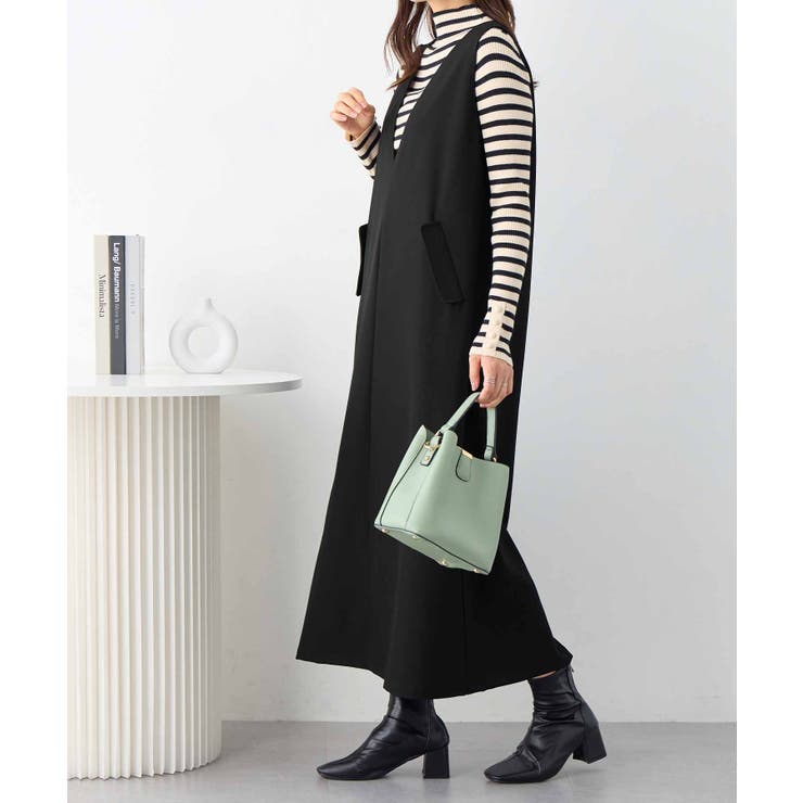 細見え深Ｖジャンパースカート | Viola e Viola | 詳細画像3 