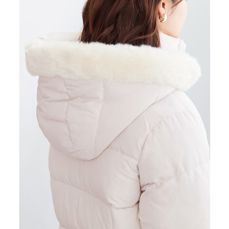 ファー付きミドル丈中綿コート | alotta | 詳細画像22 